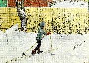 Carl Larsson falugarden-esbjorn pa skidor Germany oil painting artist